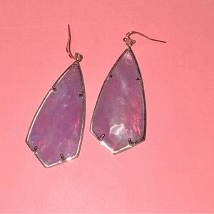 Kendra Scott Caroline Drop Earrings Gold/Purple